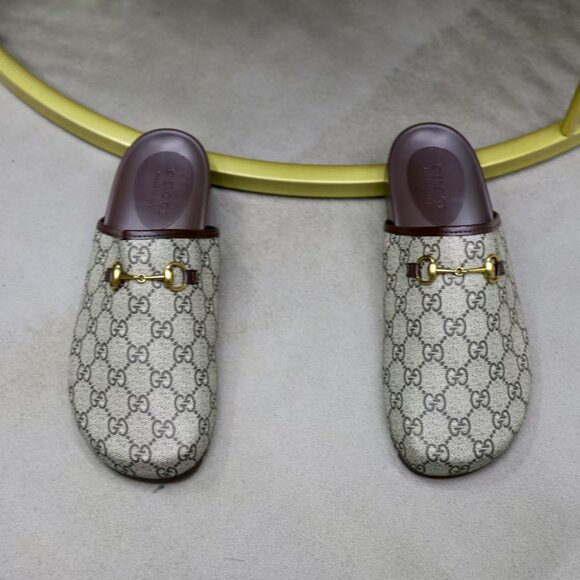 Gucci GG leather slides - Picture 3 of 5